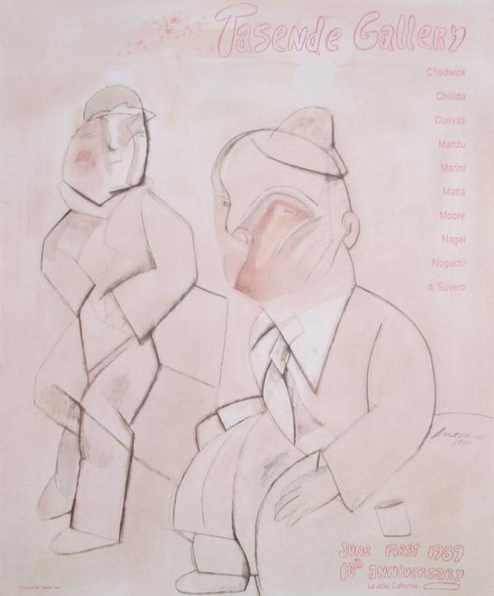 José Luis Cuevas, Tasende Gallery, Poster