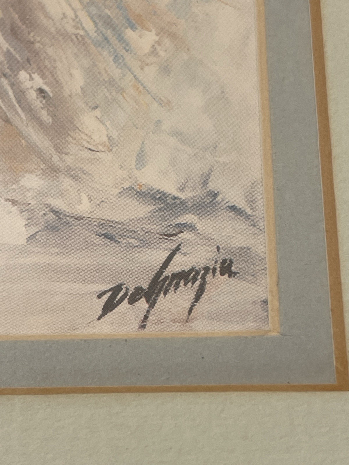 Vtg 1984 Ted DeGrazia Framed Lighting The Lords Candle Signed By Artist 13 X 8