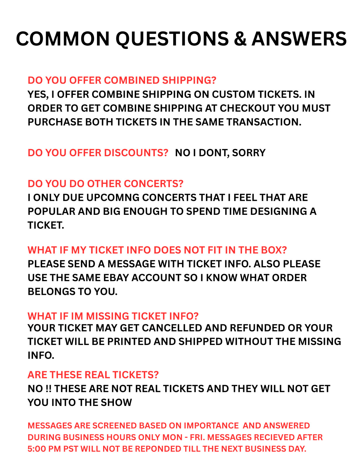 Rush Fifty Something Tour Custom Design Commemorative Ticket