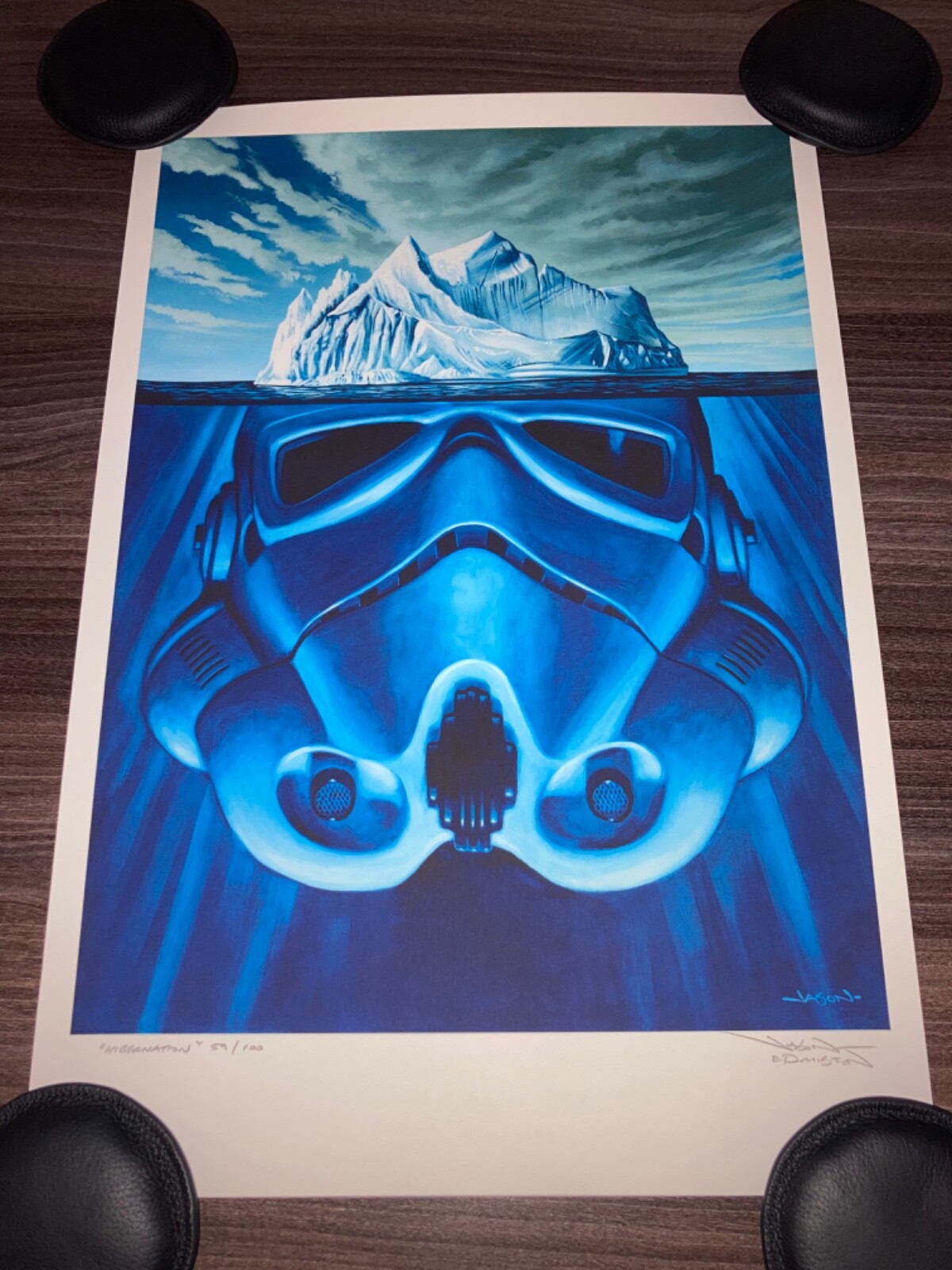 Jason Edmiston 2008 Star Wars Hibernation Signed Numbered Poster Mondo Print