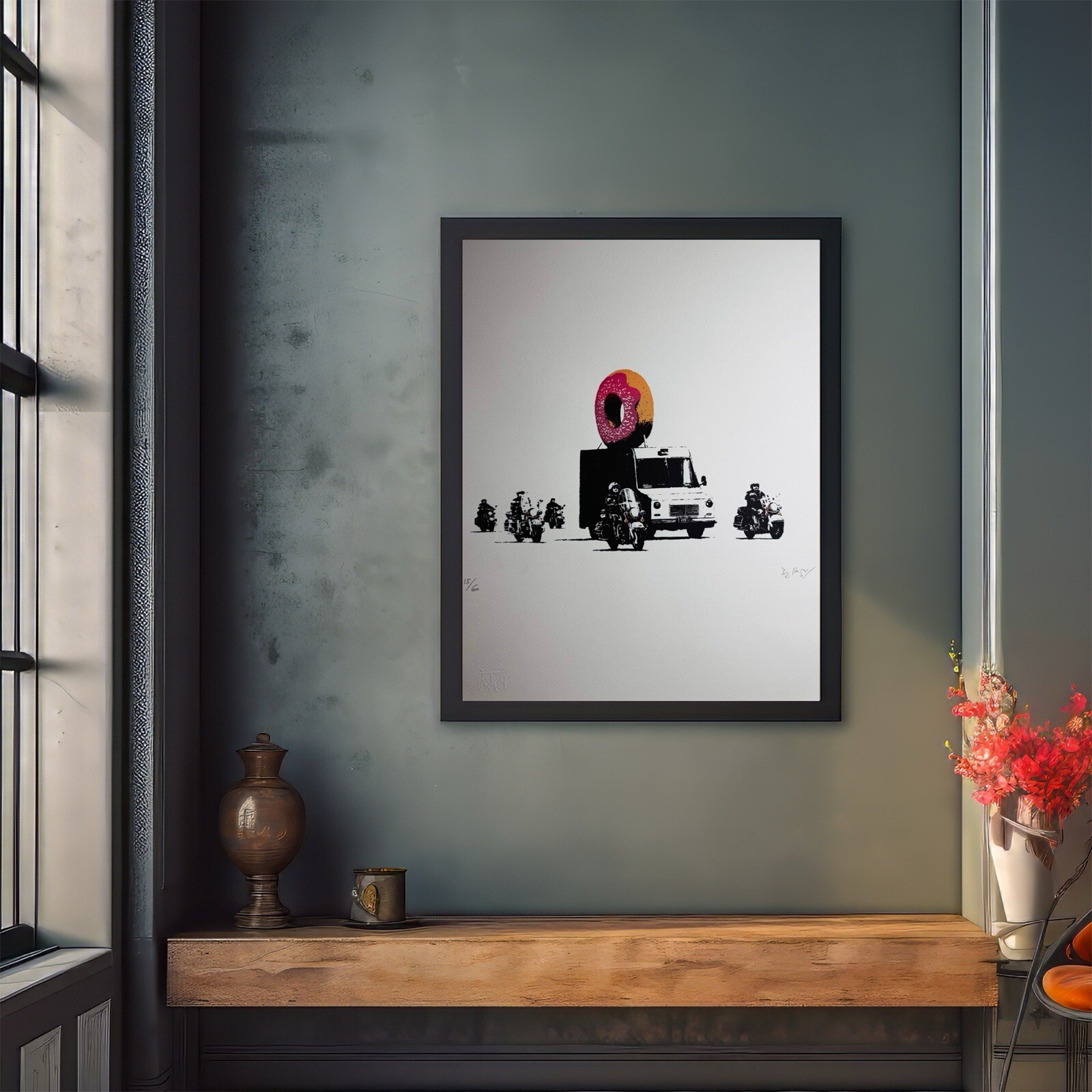 Banksy Lithograph * Donuts 🍩 * Limited Edition No. 15/60