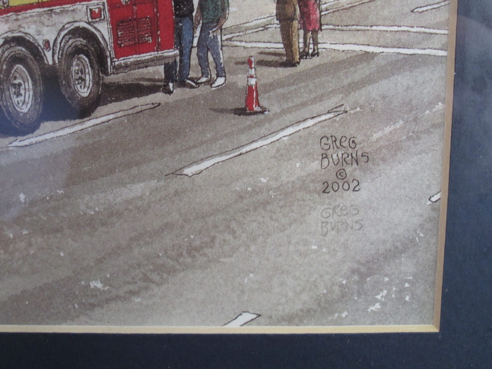 GREG BURNS PAINTING Oklahoma Artist SIGNED PRINT Murrah OKC BOMBING MEMORIAL