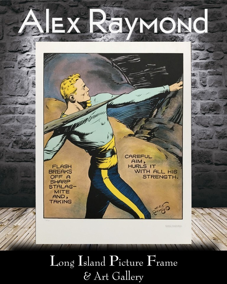 Alex Raymond Taking Aim Flash Gordon Plate Signed and Numbered Lithograph