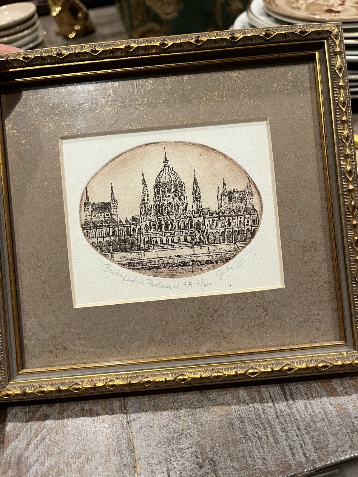 Vintage European Architectural Art Set (4) Framed – Signed Záruba Prague & More