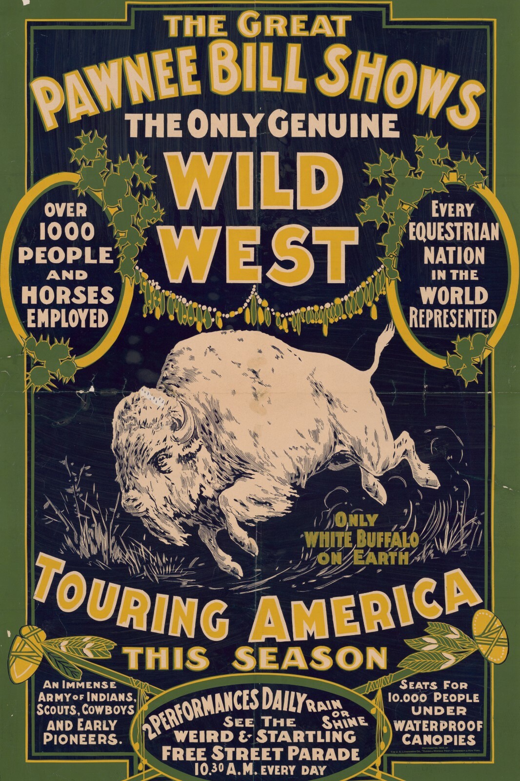 Pawnee Bills The Only Genuine Wild West Show Touring America Giclee Art Print