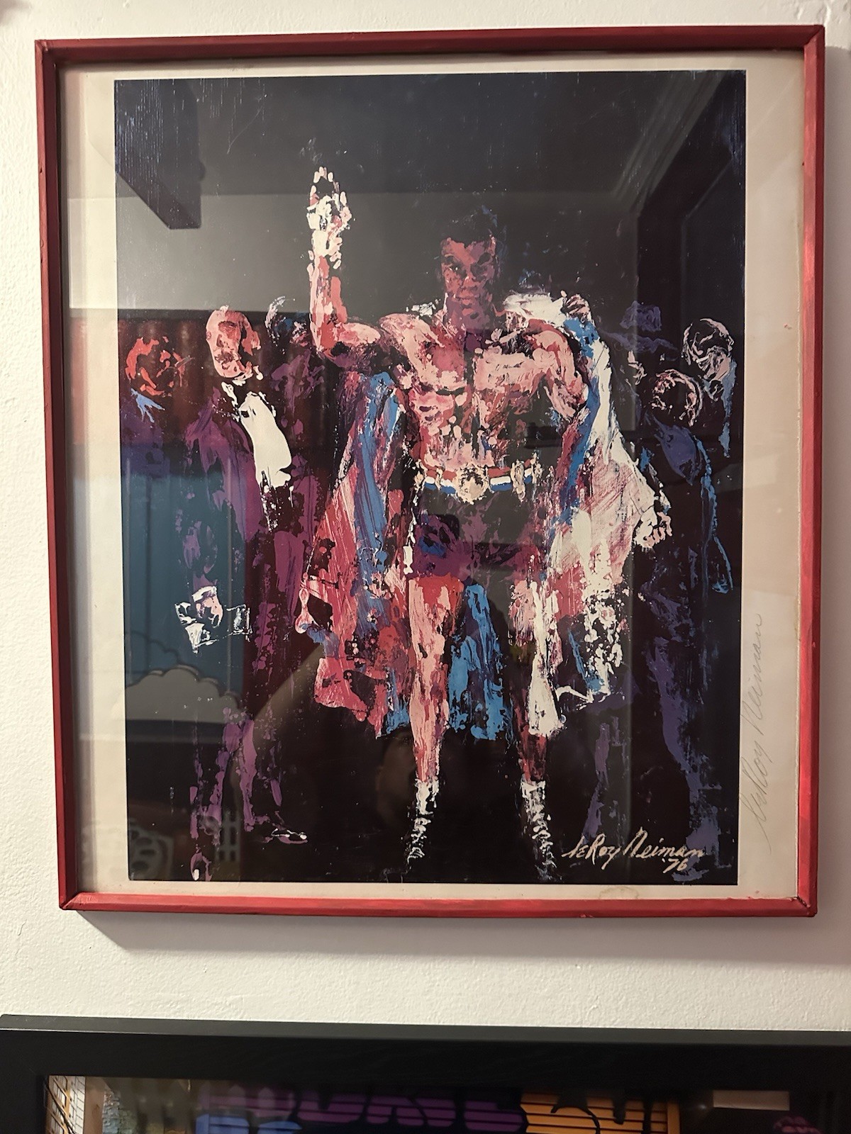 Title: Muhammad Ali 1976 portrait by the world-renowned artist LeRoy Neiman