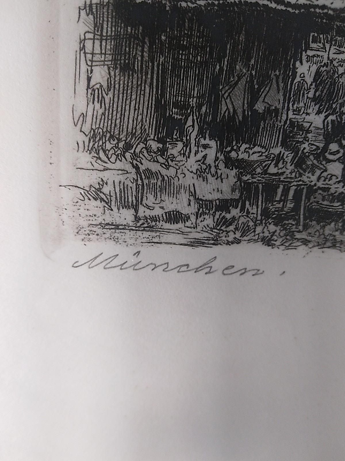 Artist Paul Geissler 1881-1965 Pencil Signed Original Radierung Etching Munchen