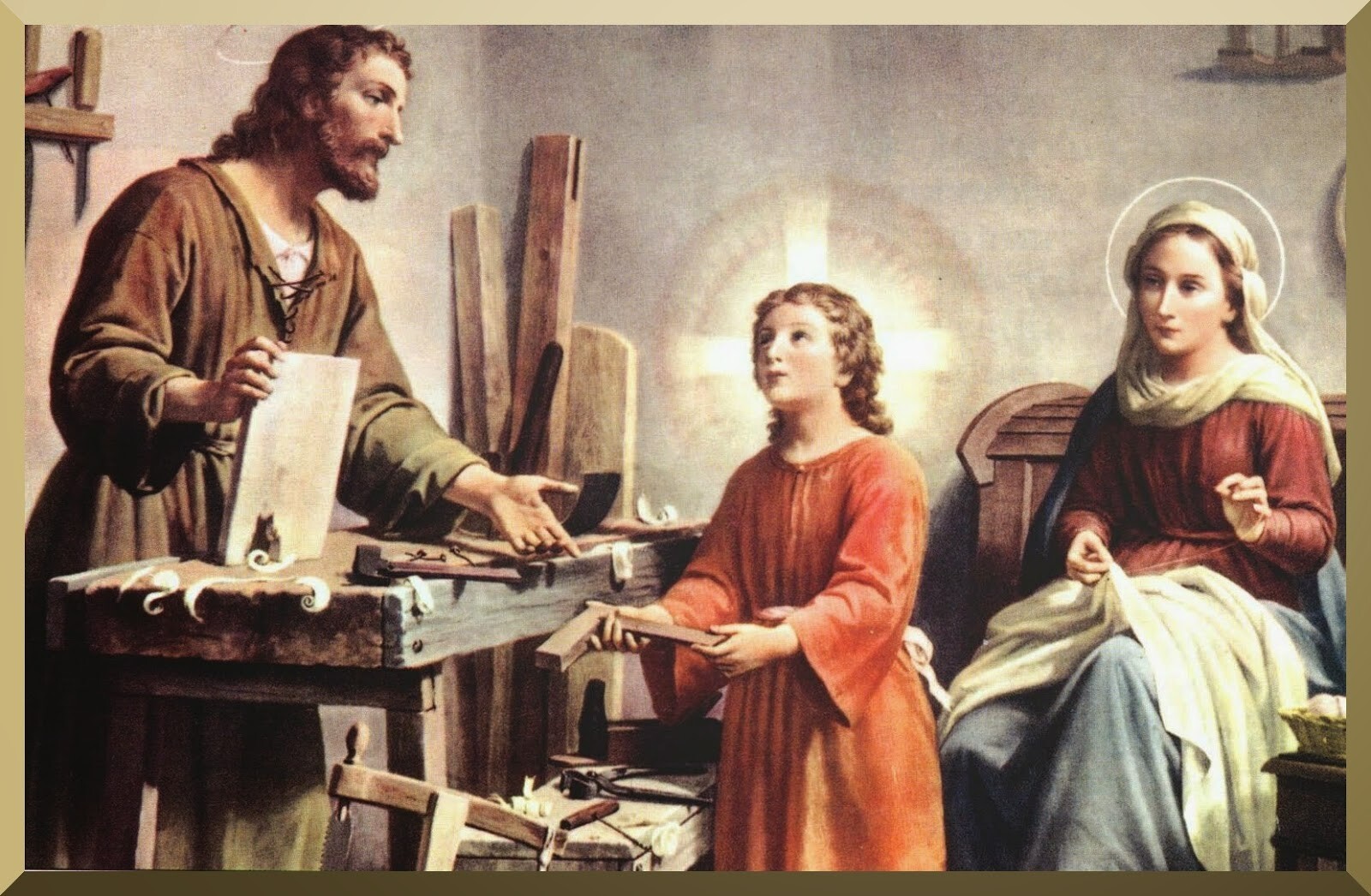 THE HOLY FAMILY 8 x 10″ ULTRA PREMIUM PRINT ready to be framed – made in USA #21