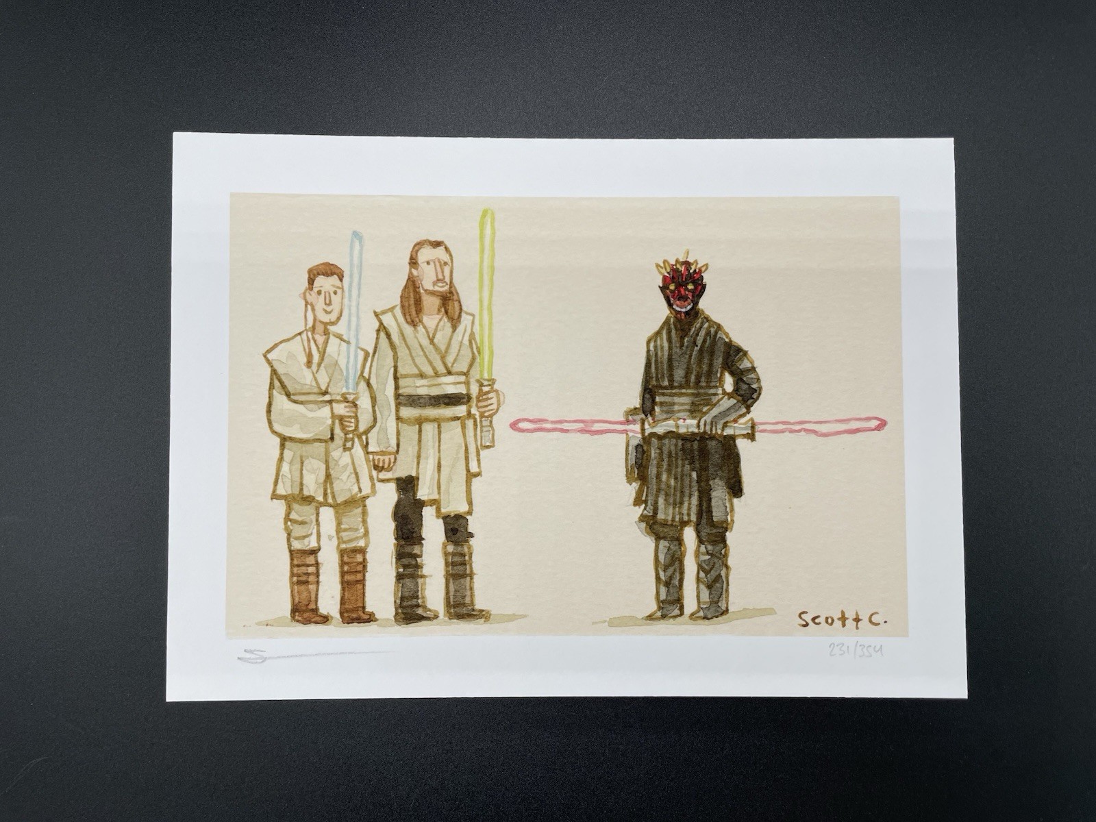Great Showdowns By Scott C Campbell The Phantom Menace Star Wars!