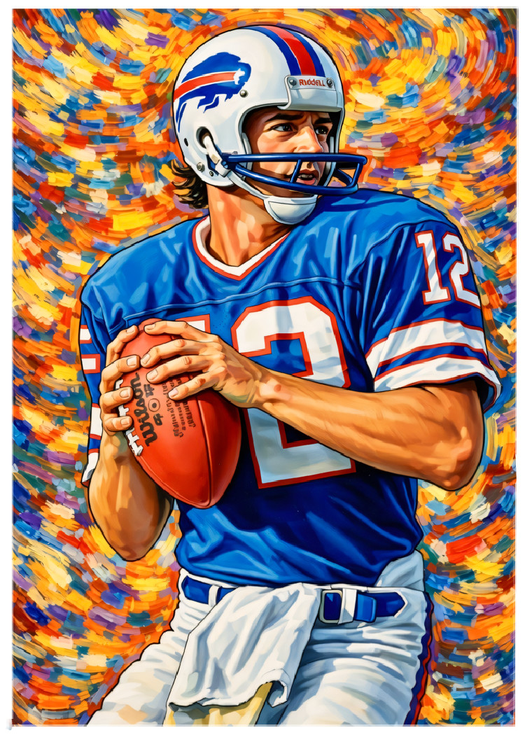 JOE FERGUSON * Buffalo Bills * FOOTBALL * Illustrated Art Card * ATC ACEO