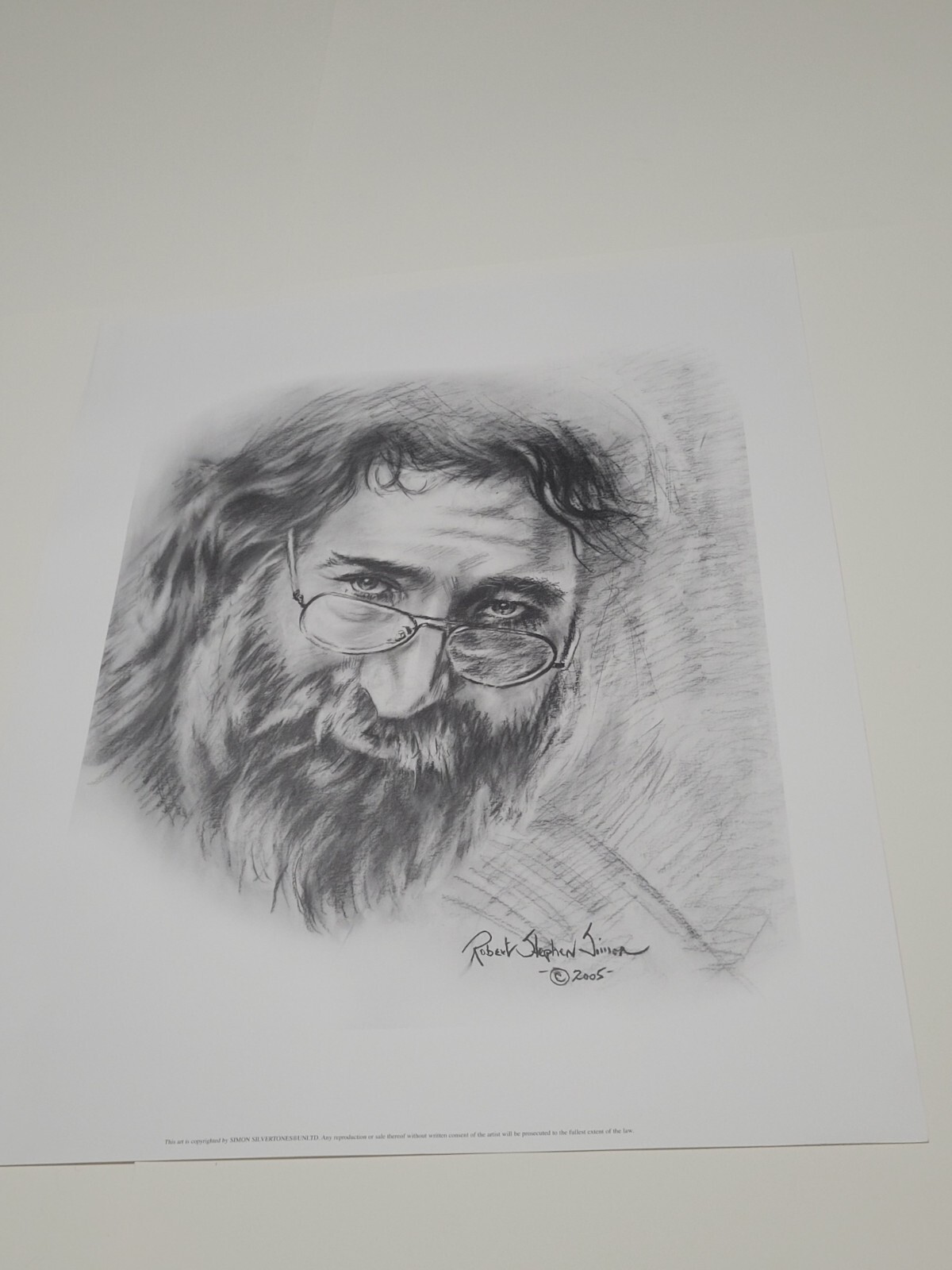 Robert Stephen Simon Lithograph Poster Print Jerry Garcia The Grateful Dead