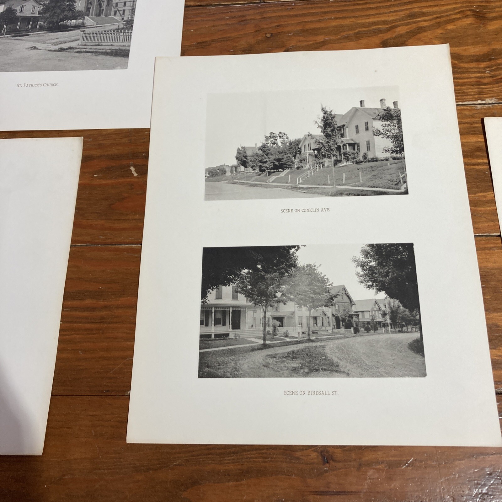 Lot 11×14 Photo Prints Historic Buildings Streets Buffalo NY c1900 Estate find