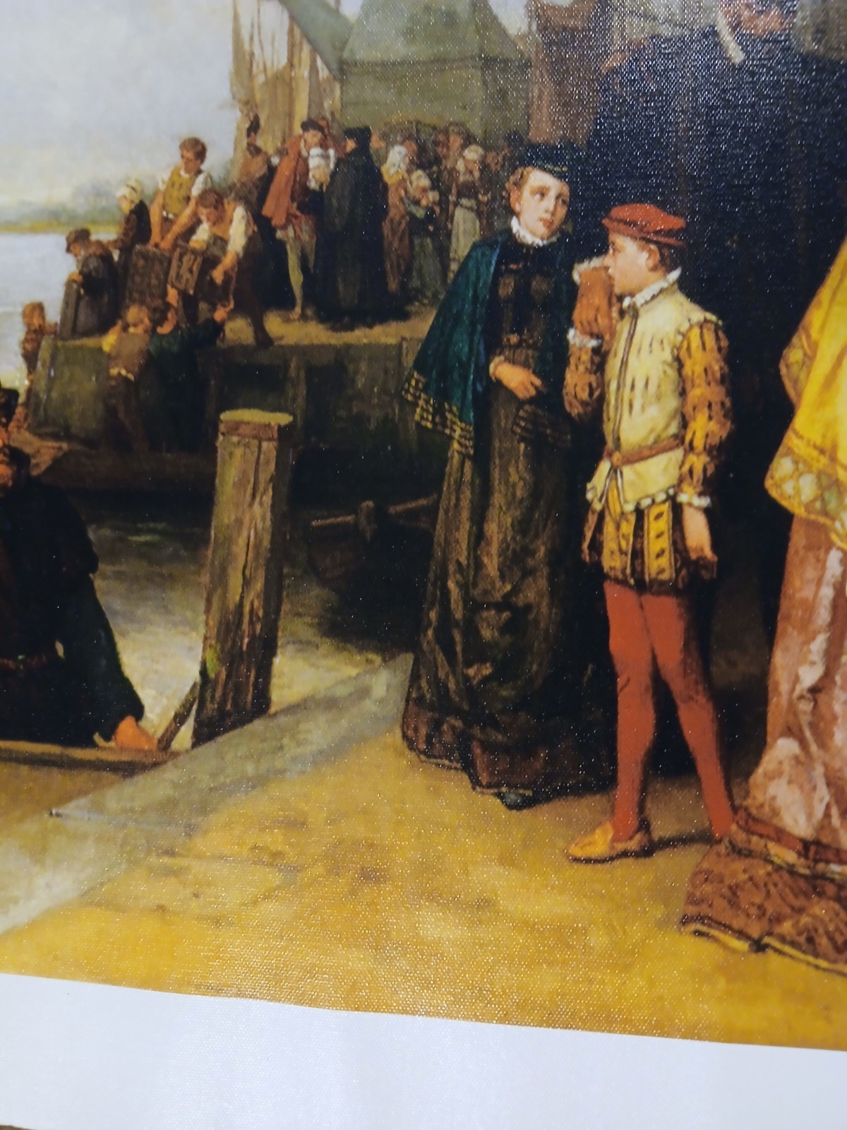 Canvas Reproductn of “Emigration of the Huguenots – 1566” by Jan Antoon Neuhuys.