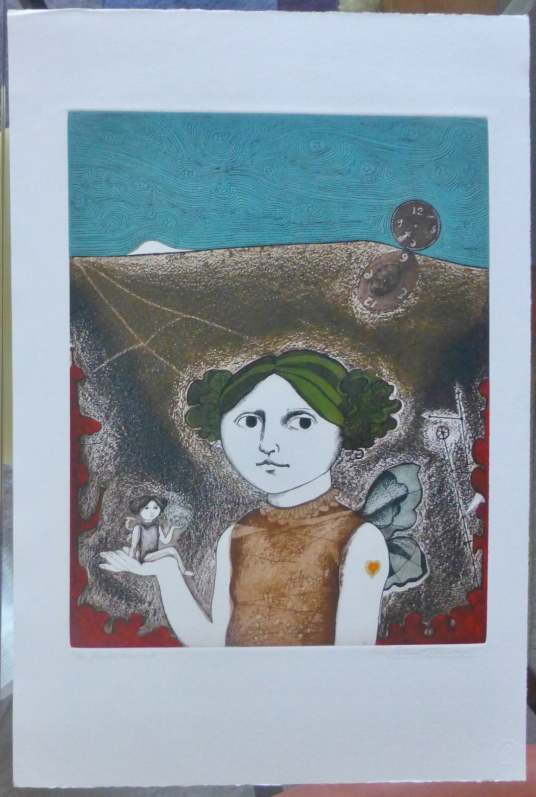 Leticia Tarrago desdo blamiento Etching Aquatint Hand Signed Mexican Artist art