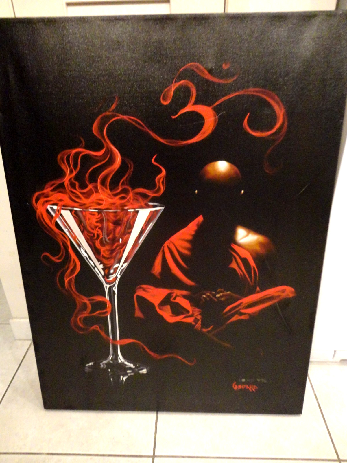 Michael Godard Signed & Numbered AP/ 5/50 “Tranquil-Tini” Giclee on Canvas