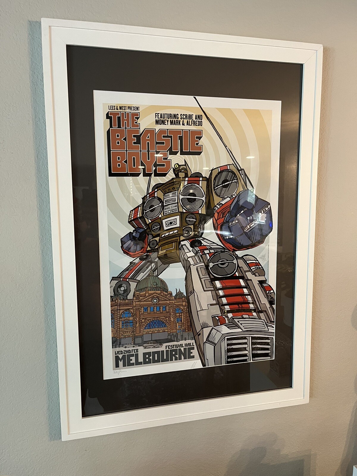 2005 BEASTIE BOYS MELBOURNE CONCERT POSTER SIGNED #381/500 RHYS COOPER hip hop