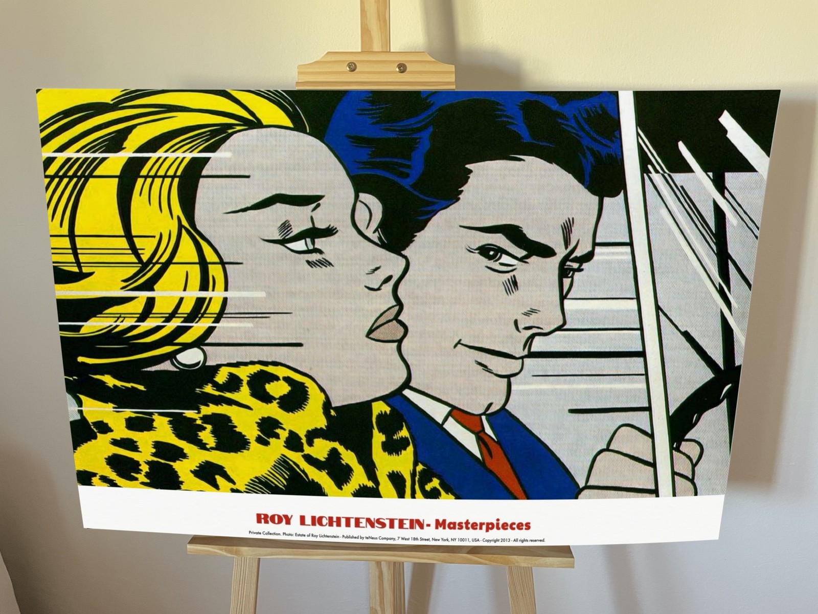 Roy Lichtenstein In the Car Masterpieces Series 32×24 inches teNeues