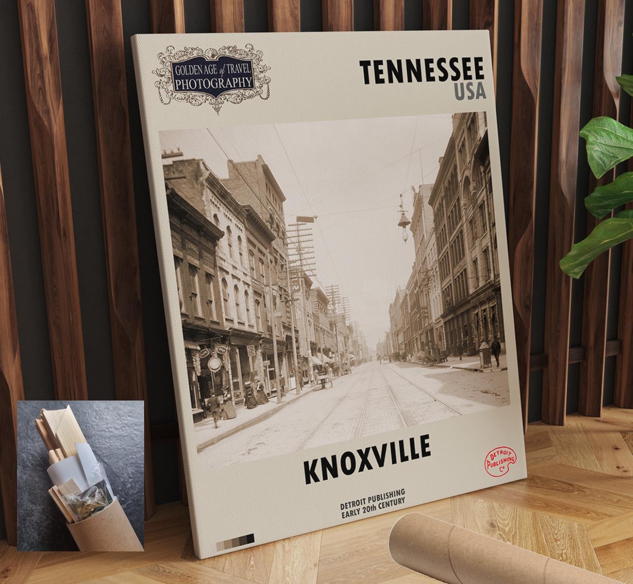Usa Knoxville Tennessee CANVAS WALL ART 24×30 in