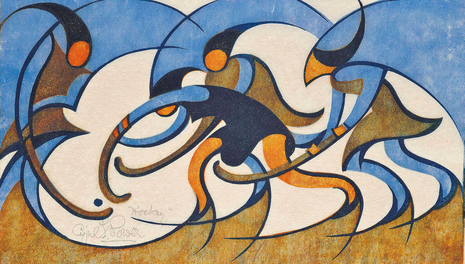 Cyril Power – Hockey (1931) – 17″ x 22″ Fine Art Print