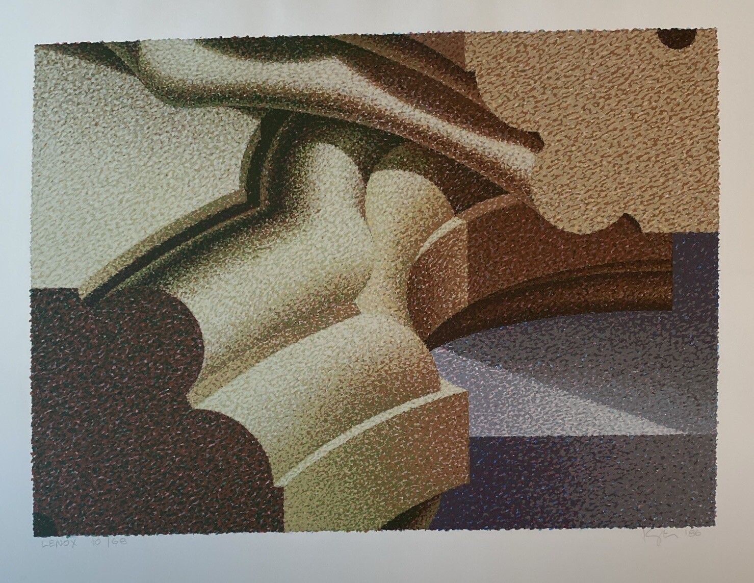 Hugh Kepets (American B. 1946) Lenox 1986 Signed Numbered, 31-Color Screenprint
