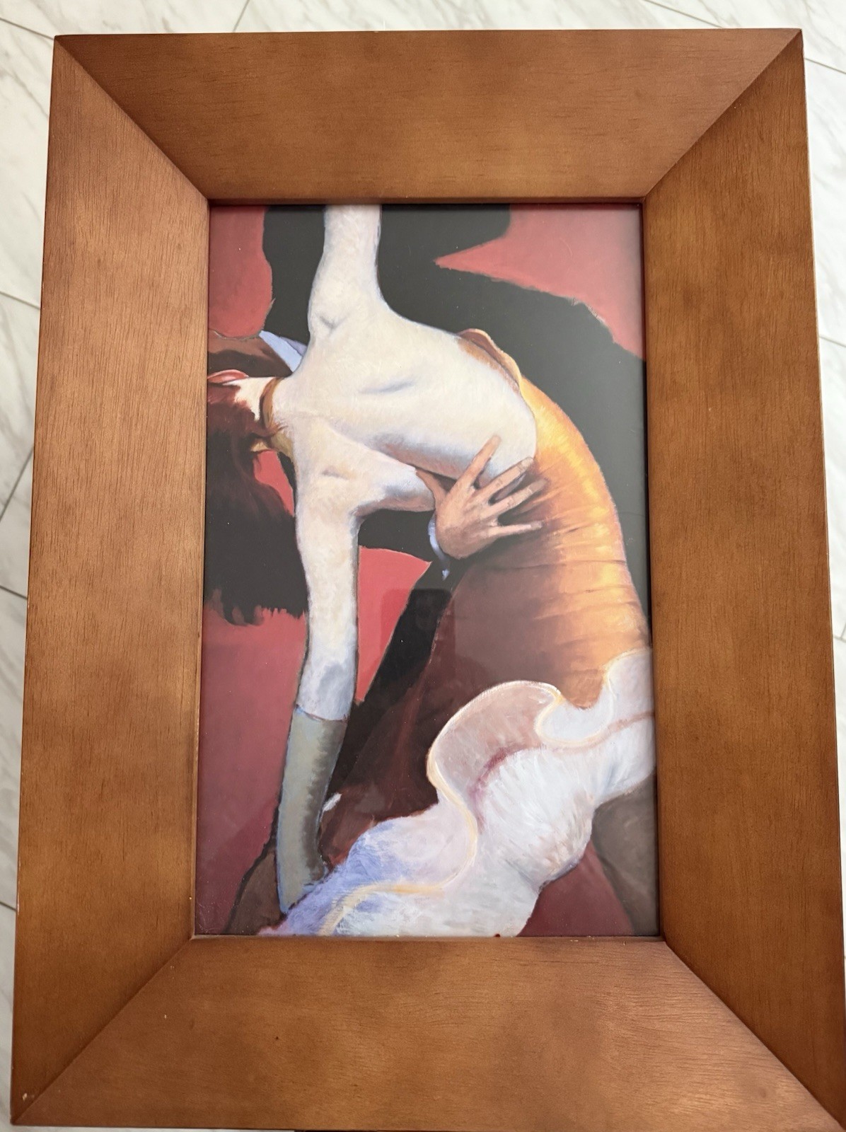 Gorgeous Art Deco Framed Gold Dress Print by Bill Brauer.