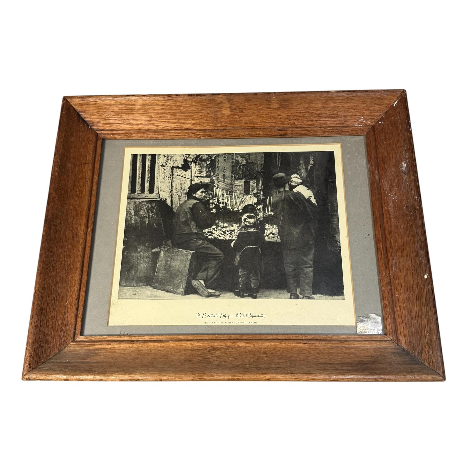 Vintage Arnold Genthe A Sidewalk Shop In Old Chinatown Photo San Francisco 12×15