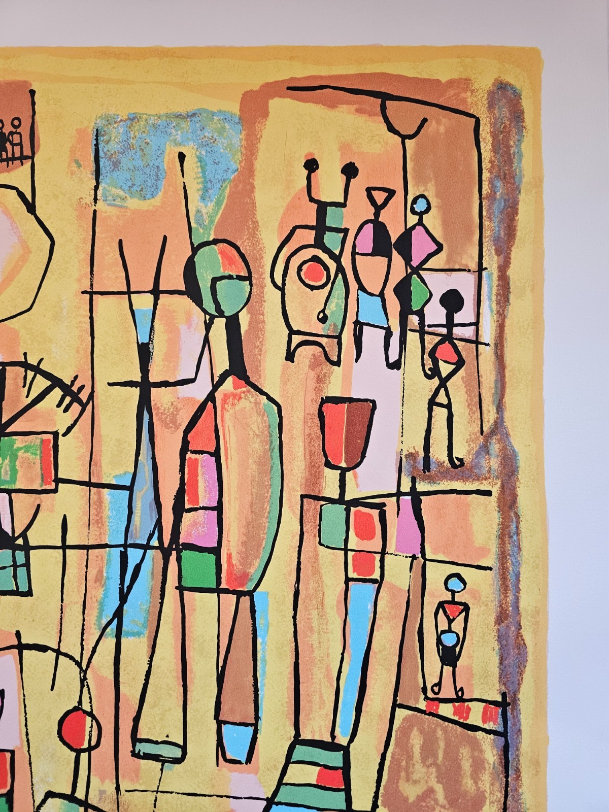 MAYEU PASSA Silent Drama Hand Signed Original Lithograph French Artist color art