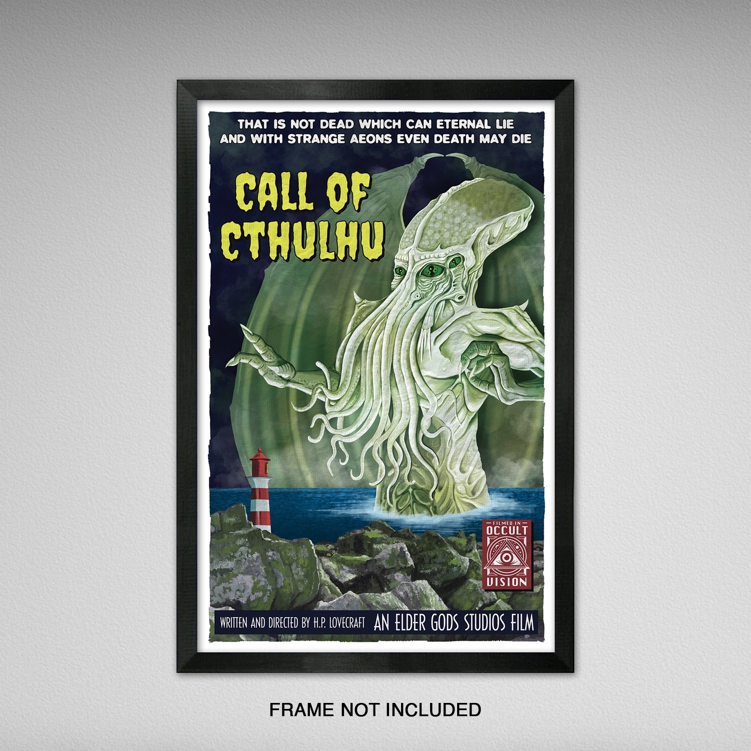 Call of Cthulhu – Vintage B Movie Style Print – 11×17 inches