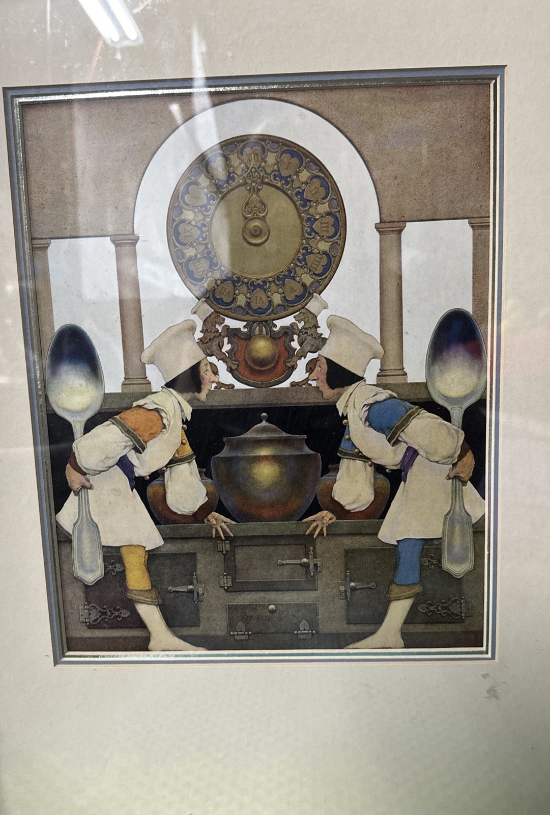 One Of A Kind Mini Twin Chefs At Noon Picture With Giant Spoons