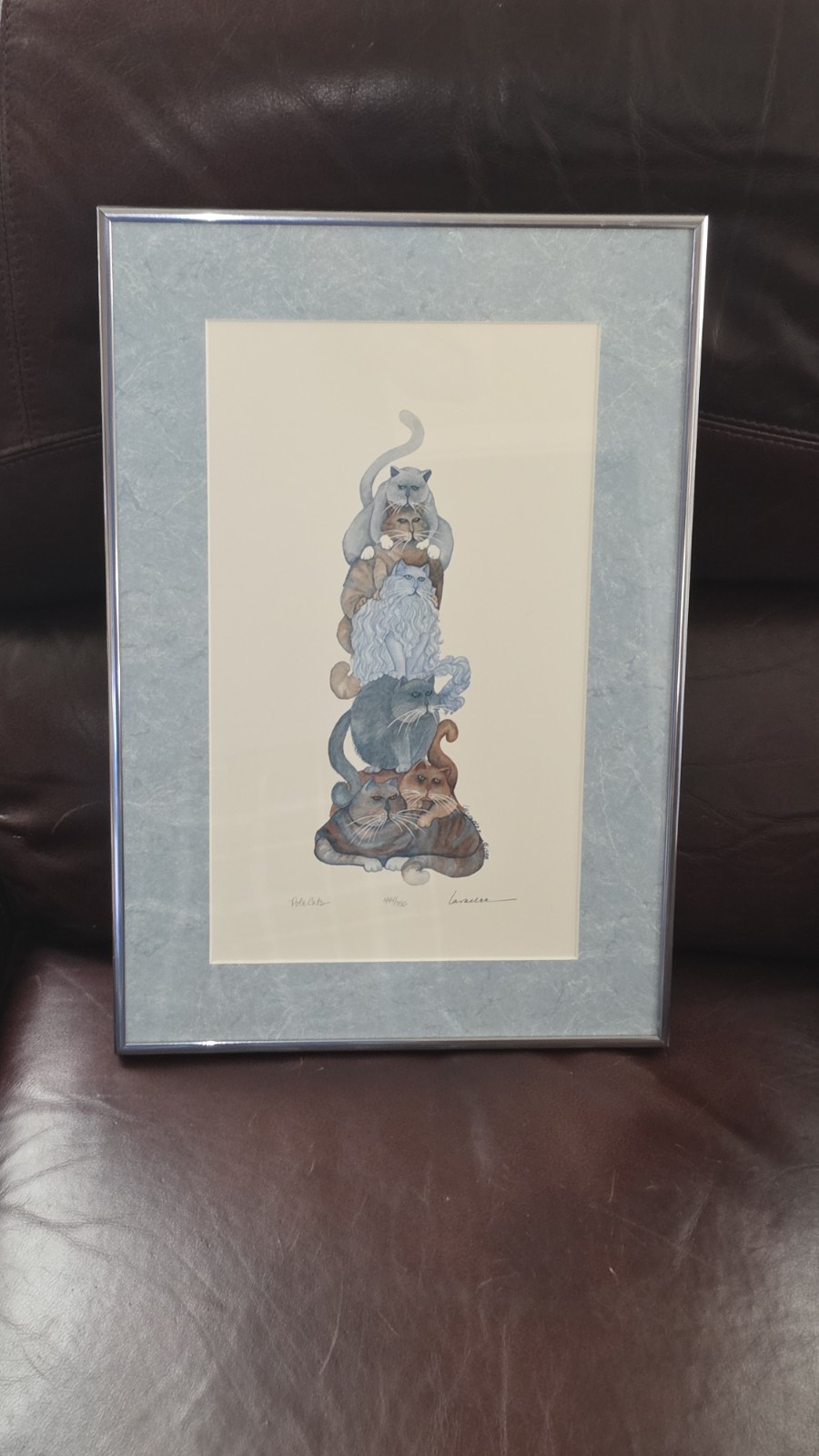 Pole Cats By Barbara Lavallee 1989 Limited Edition Signed & Numbered 444/750