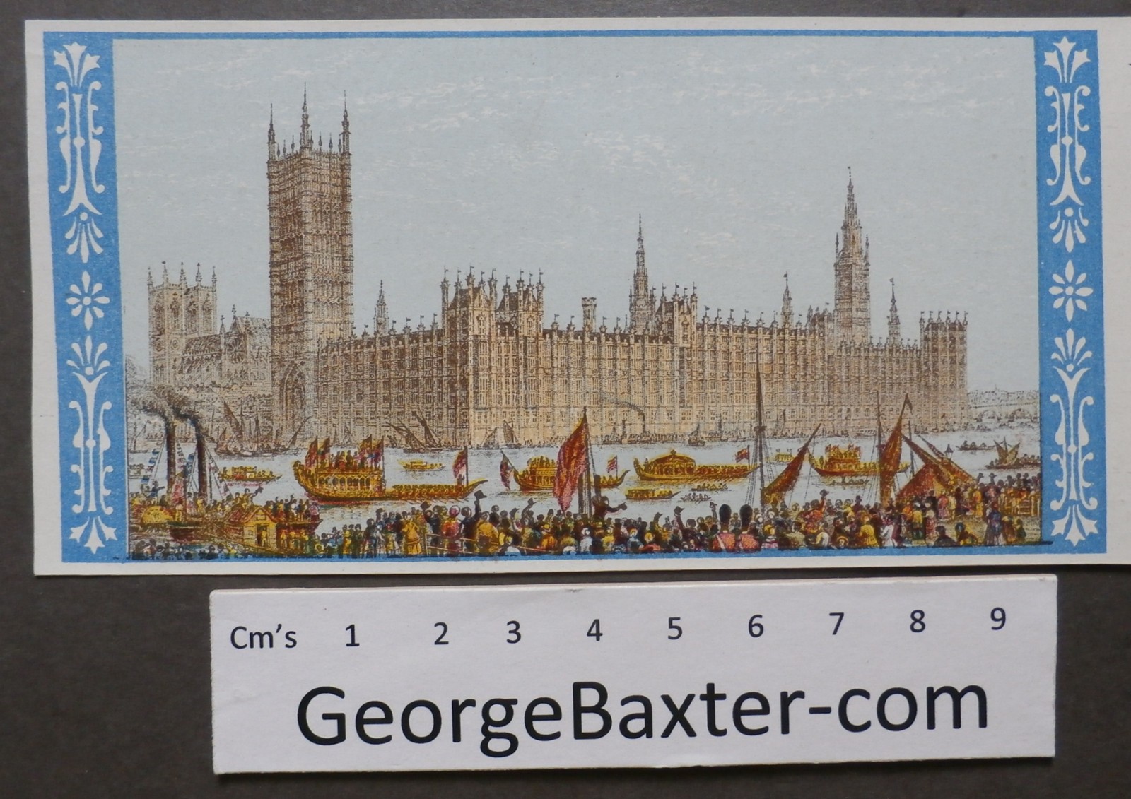 Houses of Parliament – Chromolithographic print by Le Blond & Co – 1850’s