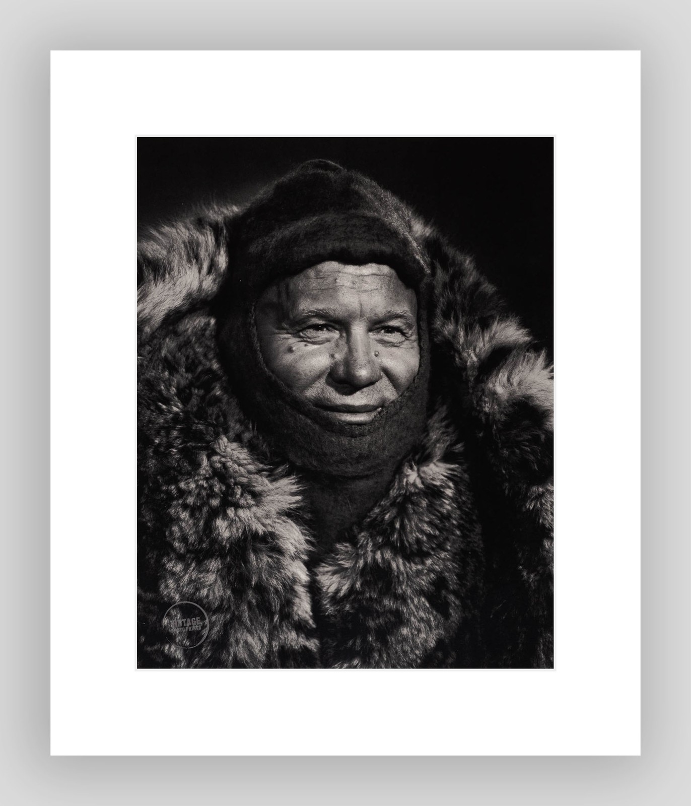VTG Yousuf Karsh Photo Print Nikita Khrushchev EngravingPortrait 1963 Mat 13×15