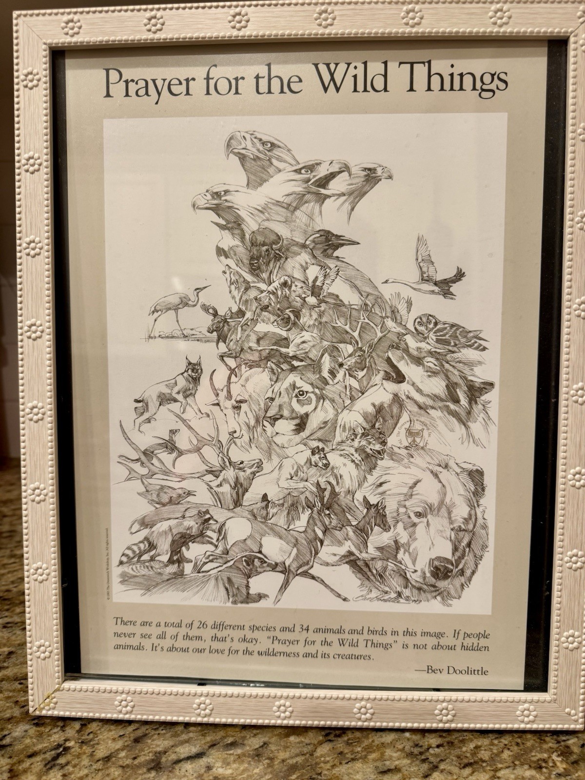 BEV DOOLITTLE -Prayer for the Wild Things – Signed Lithograph-Unframed