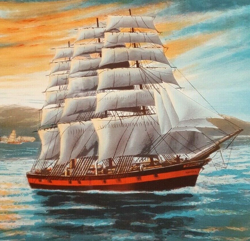 ALEXANDER PACKHAM Signed TALL SHIPS Limited Art LITHOGRAPH Collector’s Guild COA