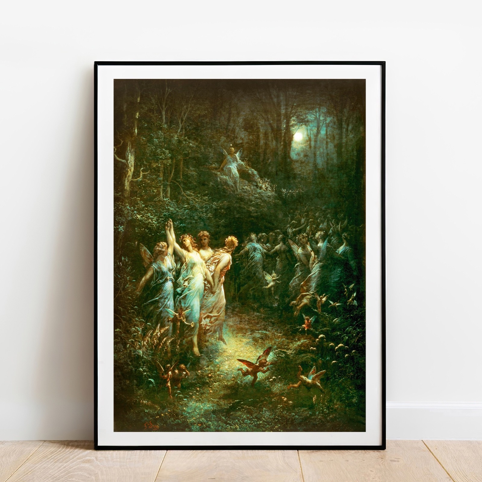 Art print fairies Midsummer Night’s Dream by Dore giclee print poster wall Art
