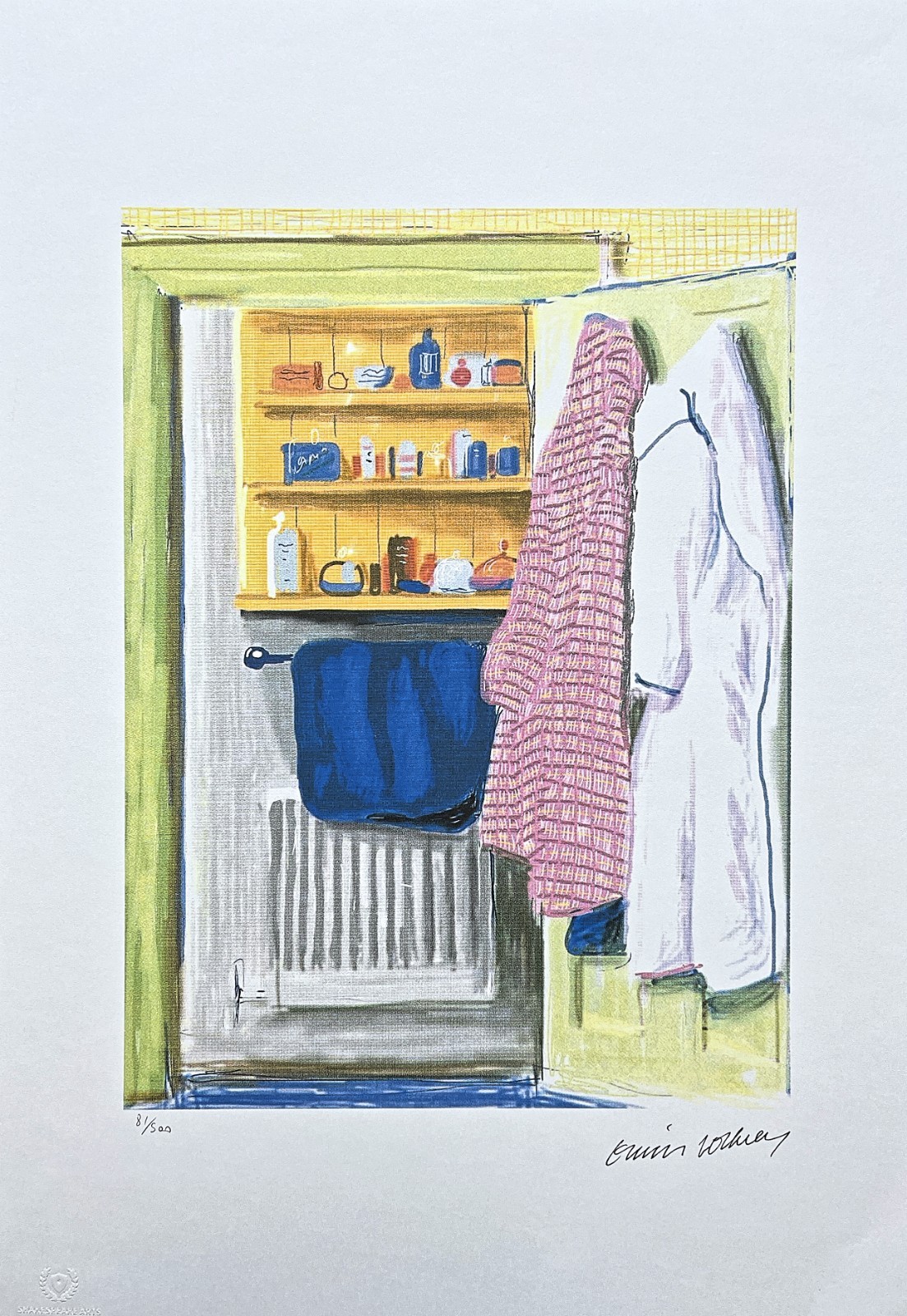 DAVID HOCKNEY – Two Robes – signed, numbered edition 81/500, 35×50 cm