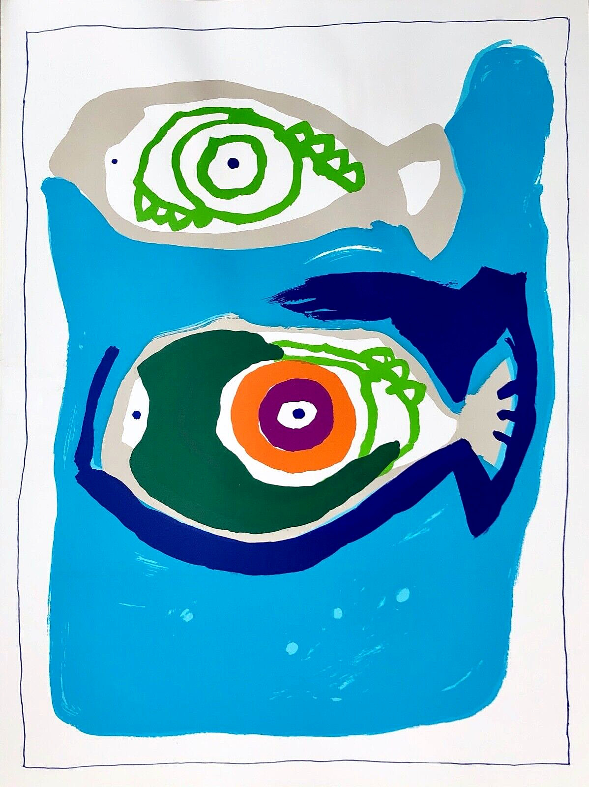 Original Silkscreen/Serigraph Print By/After/In The Style Of? Karel Appel CoBrA