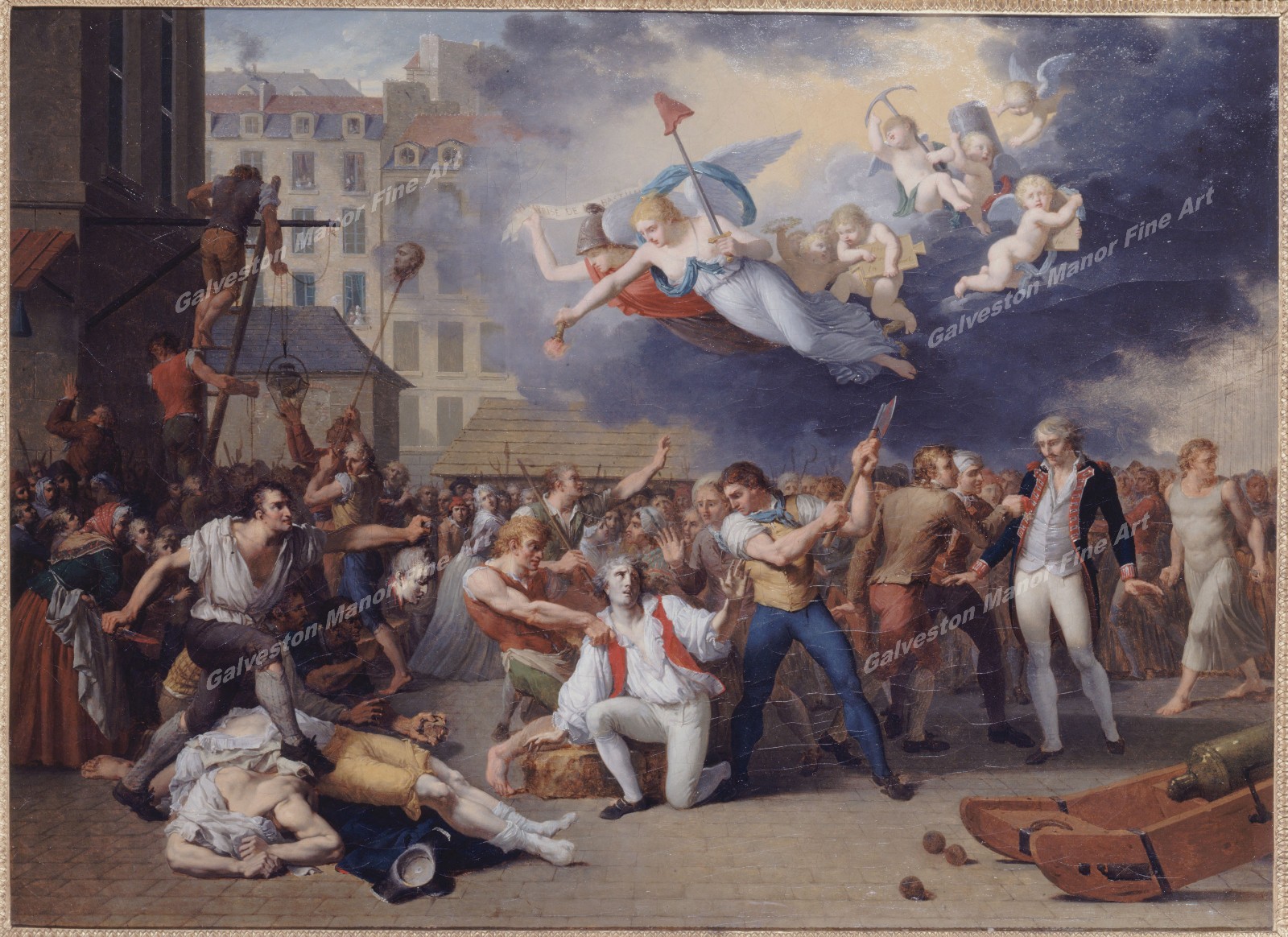 The Marquis de Pelleport attempted to save Major de la Bastille by Thévenin