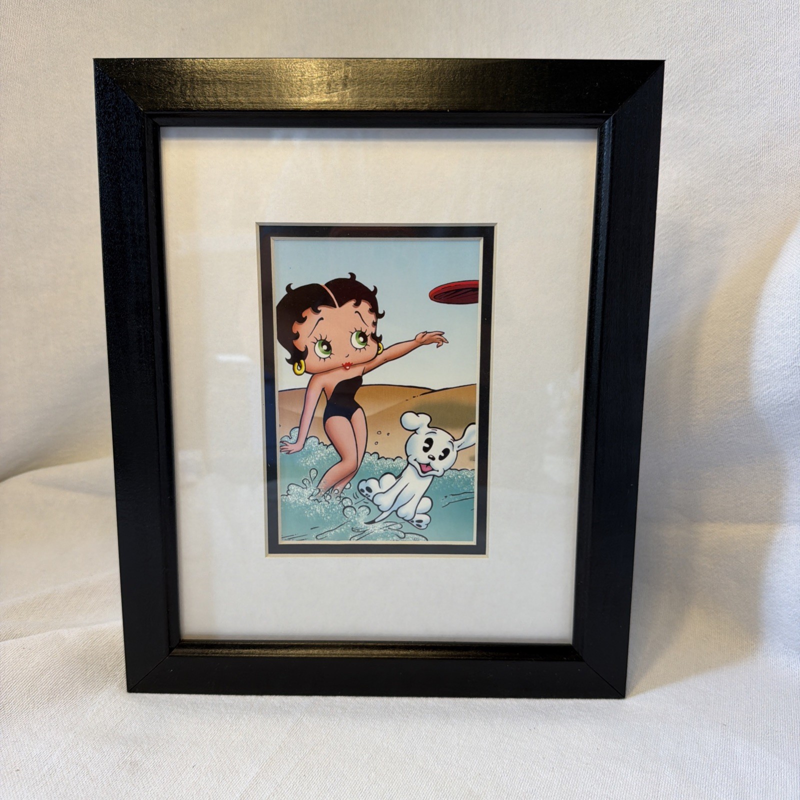 Vintage 1997 LD Framed Art 10″ X 12″ Betty Boop Print Matted and Framed