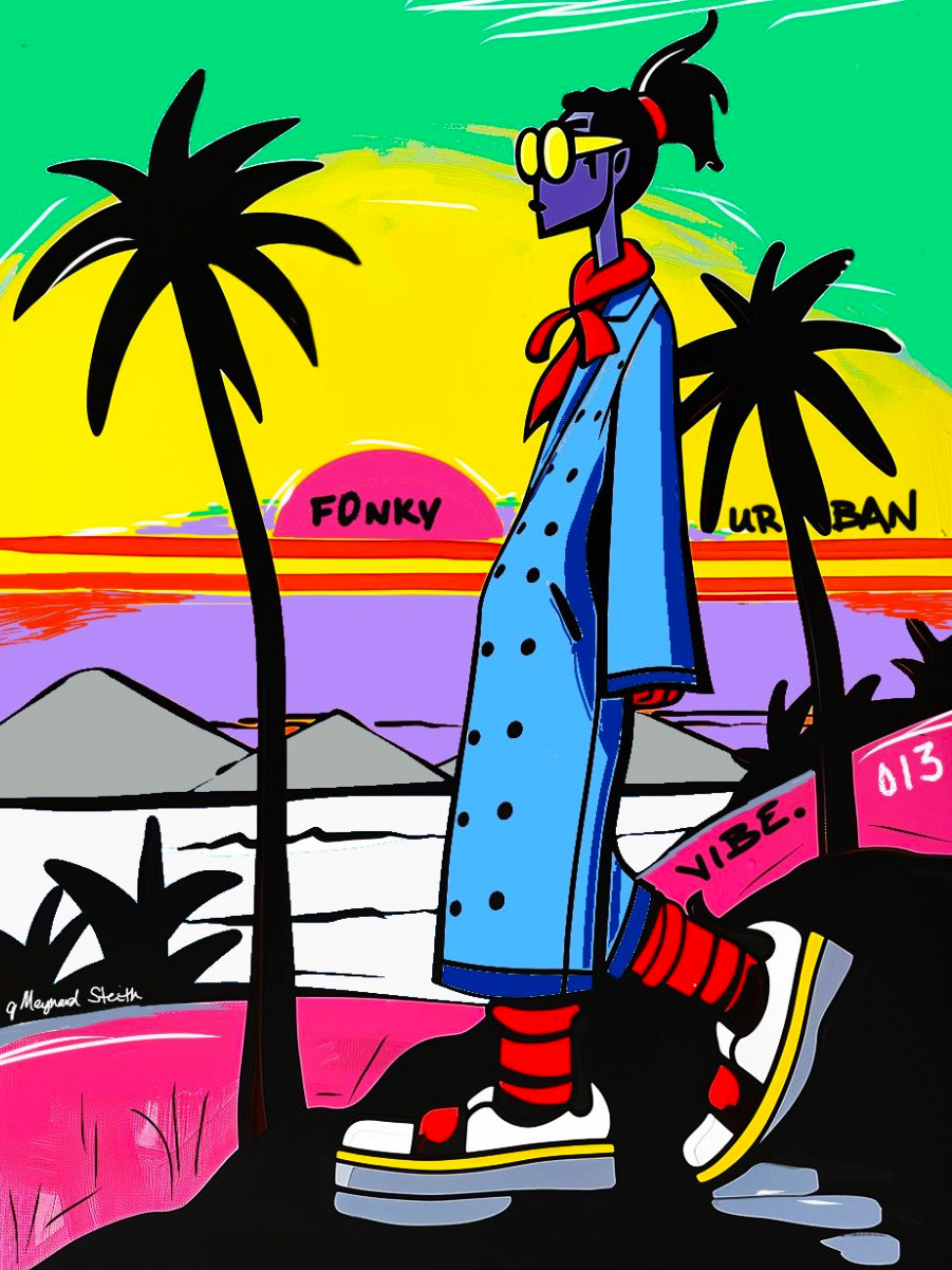 “FUV 013” One-of-A-Kind, Collectible Series, Vibrant, Signed, Original Artwork