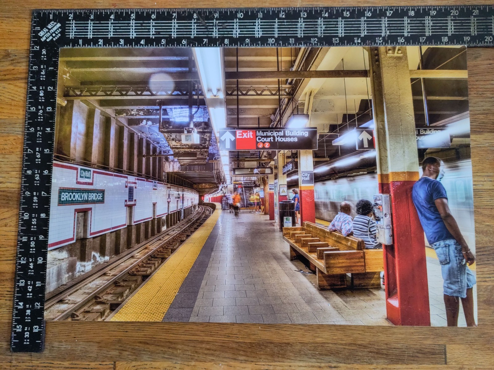 13x19in City Hall Stop HDR Print Mounted On Gatorboard