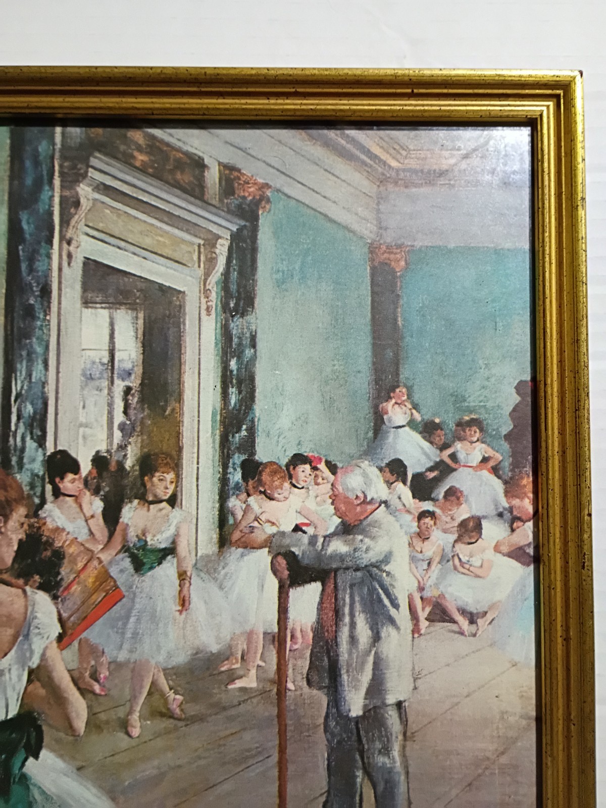 Vintage Edgar Degas “The Dance Class” Framed Art Print Vintage & Provenance Mark