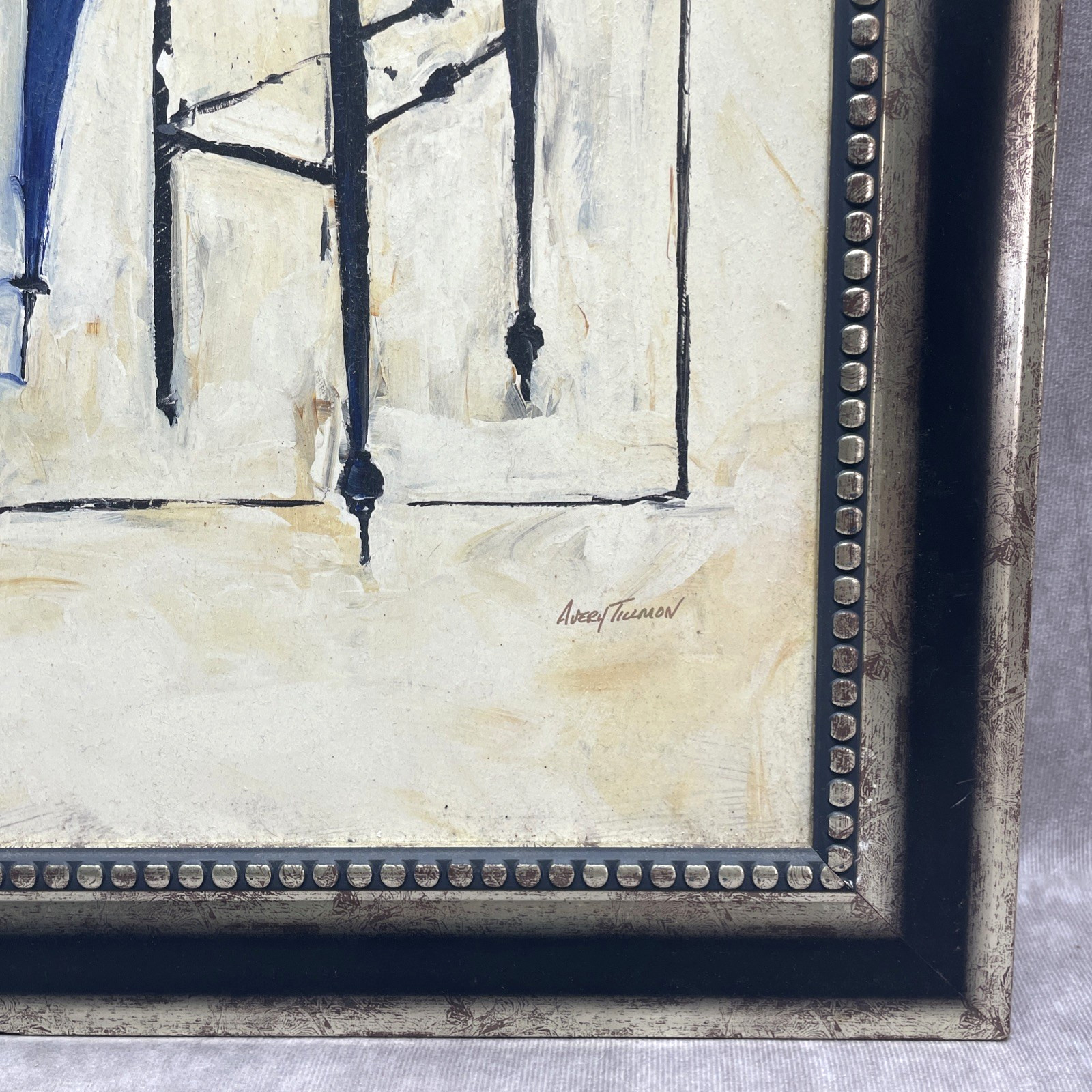 Framed Print “Chair and Umbrella” by Avery Tillmon 13.5 in x 20.5 in