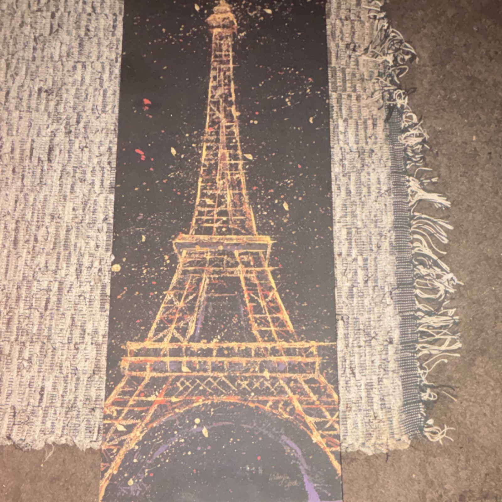 Eiffel Tower Paris Portrait Print – Famous Places Art Poster