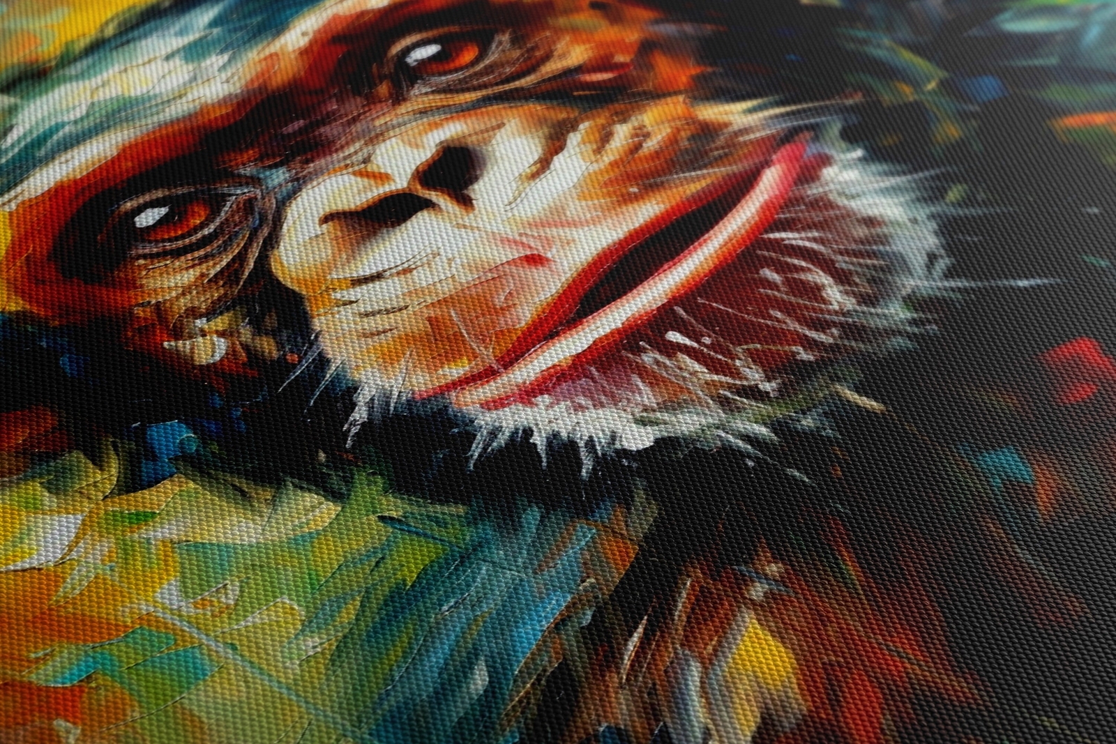 Baby Orangutan Canvas Print | Art Print Wall Hanging Picture | Kids Bedroom