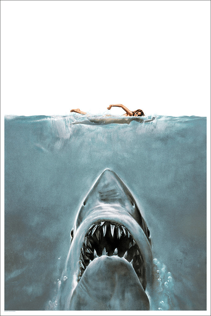 The Shark JAWS Roger Kastel Signed MONDO Movie Poster Art Print Spielberg Film