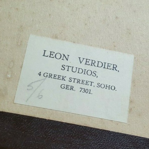 Pair of Leon Verdier Etching Print of Windsor Signed circa 1920s 19cm x 15cm
