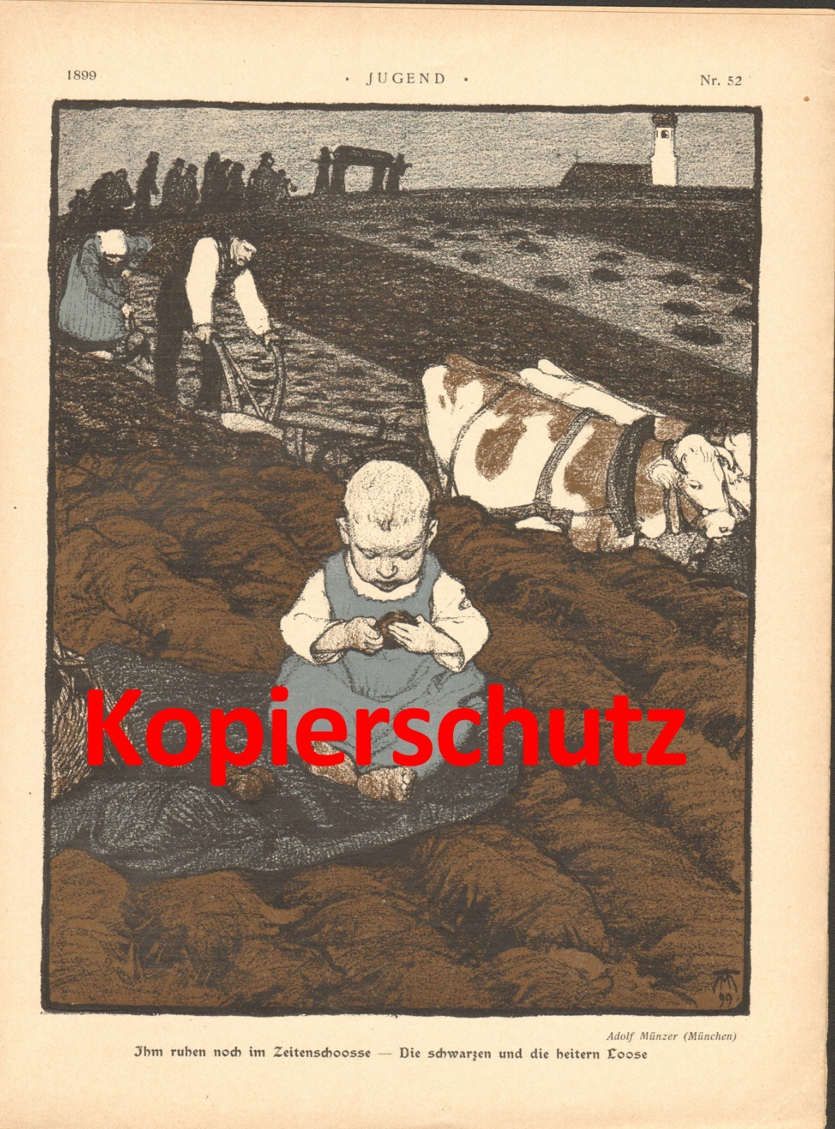 Adolph Coin Original Print from a Magazine 1899