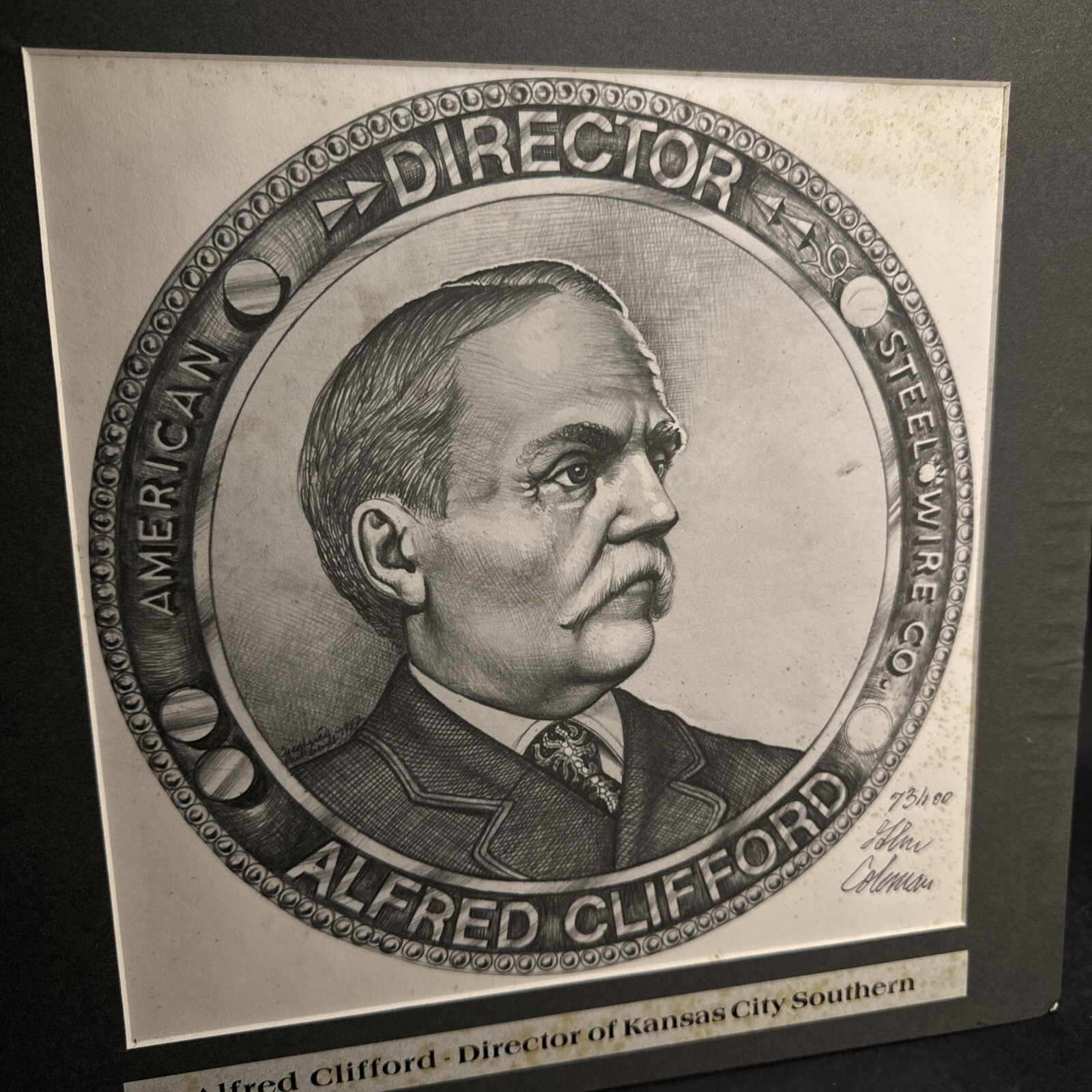 Siegfried Reinhardt Art Print Signed ALFRED CLIFFORD AM. Steel & Wire RAILWAY 📦