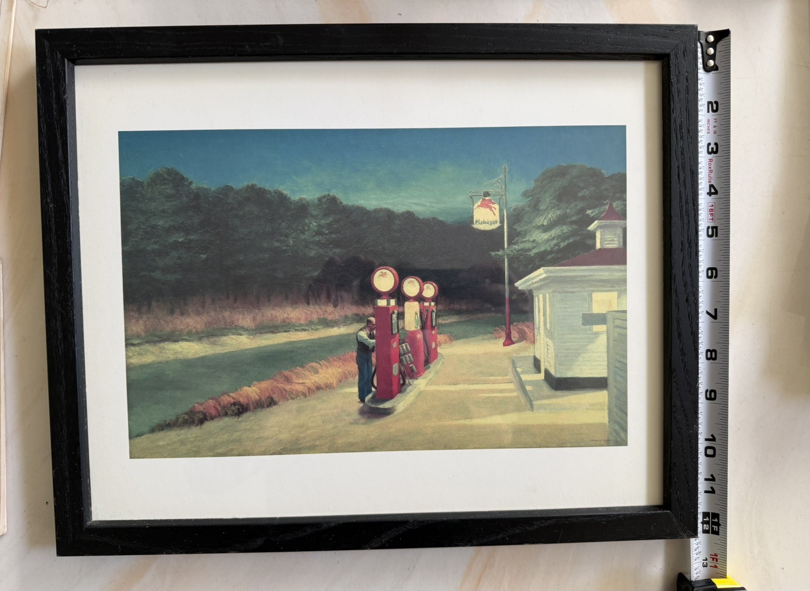 Vintage Edward Hopper Gas (1940) Framed Art Print Y2K – Officially Licensed